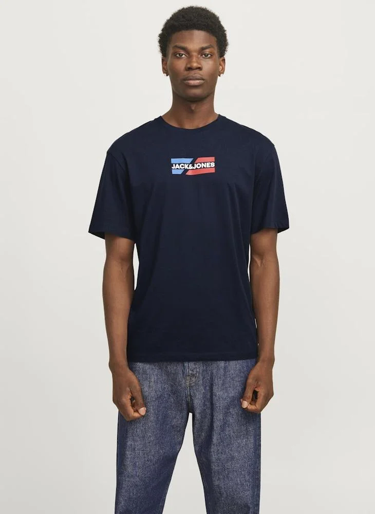 JACK & JONES Logo Crew Neck T-Shirt