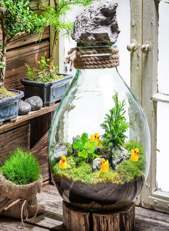 Goaste 300 Pieces Mini Resin Ducks, Tiny Yellow Duck Figurines, Cute Duck Miniatures Bulk for Cake Decoration, School Project Accessories, DIY Crafts, Fairy Garden Landscape Aquarium Decorations - Image 4