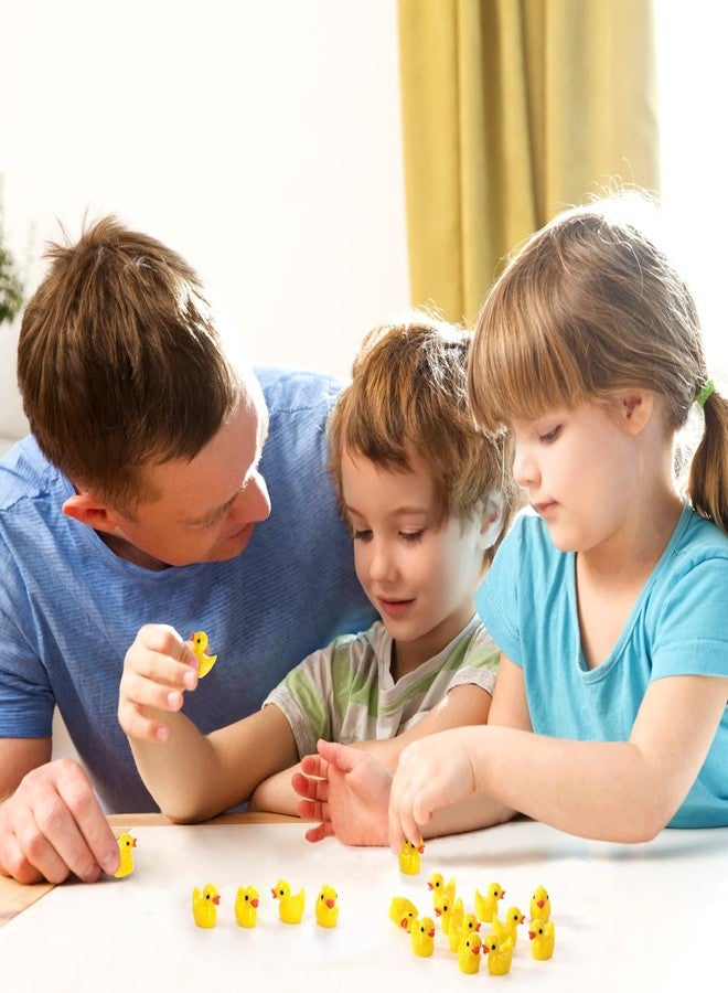 Goaste 300 Pieces Mini Resin Ducks, Tiny Yellow Duck Figurines, Cute Duck Miniatures Bulk for Cake Decoration, School Project Accessories, DIY Crafts, Fairy Garden Landscape Aquarium Decorations - Image 5