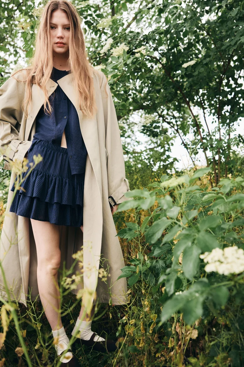 H&M Tiered drawstring skirt