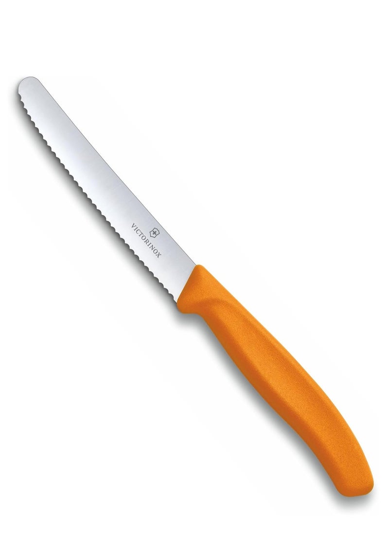 Victorinox Victorinox Paring 4" Serrated Blade 5/8" Width at Handle Orange  - Image 1