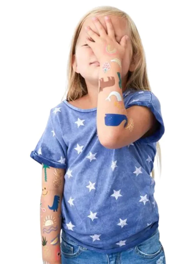 Meri Meri Neon Rainbow Tattoos