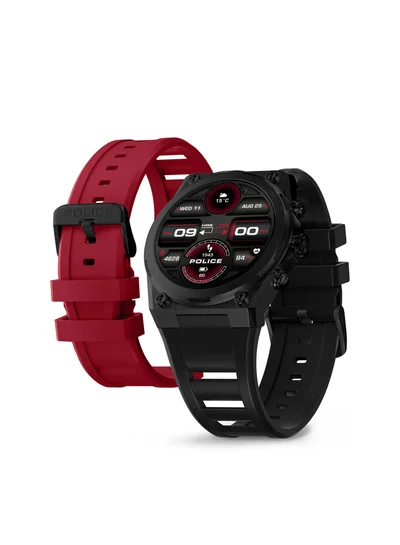 POLICE My Avatar 2 Interchangeable Strap, AMOLED, Dual Time, 5ATM, GPS Smartwatch