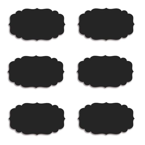 VADDA Waterproof Vinyl Black Self-Adhesive Stickers For Mason Jars Glass Bottles, Decals Craft, Kitchen Jar Labels Stickers 108 Pcs - Image 3
