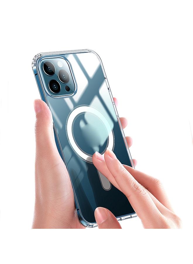 S-TOP Case For iPhone 14 Pro Max Magsafe Clear Acrylic PC Phone Case - Image 2