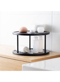 Navaris Two Tier Lazy Susan Storage Rack Rotating Turntable Organizer For Kitchen Shelf Pantry Cupboard Fridge Metal Rotating Vertical Spice Rack  - Image 4