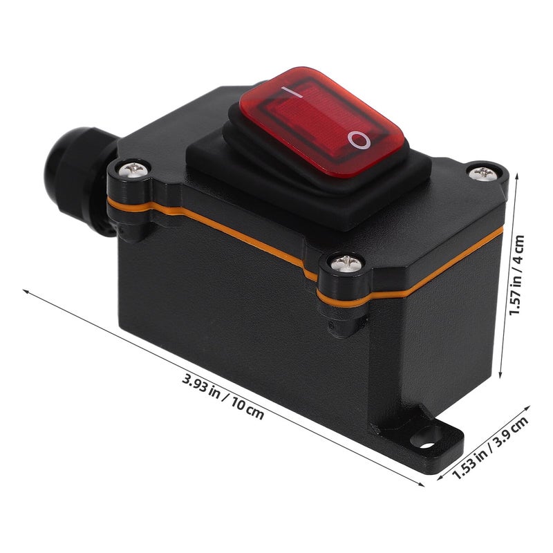 Heavy Duty Inline Cord Toggle Switch Power Cut Rocker Button Easy Install for High Power Appliances - Image 3