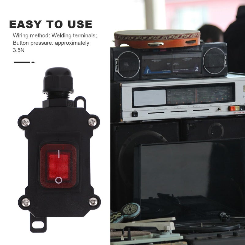 Heavy Duty Inline Cord Toggle Switch Power Cut Rocker Button Easy Install for High Power Appliances - Image 5