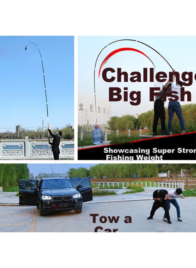 Simago Ximanduo Giant Rod 19 Sections 8h Ultra Hard Carbon Imported Fr Japan For C Prehensive Fishing Of Catfish, Carp, And Bream With A 4.8m Pole - Image 4