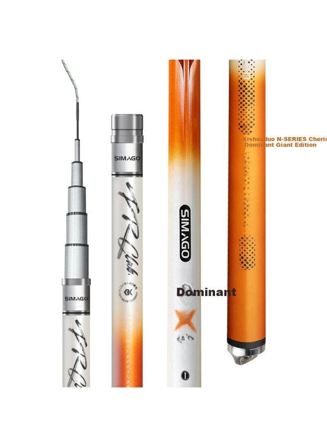 Simago Ximanduo Giant Rod 19 Sections 8h Ultra Hard Carbon Imported Fr Japan For C Prehensive Fishing Of Catfish, Carp, And Bream With A 4.8m Pole - Image 5