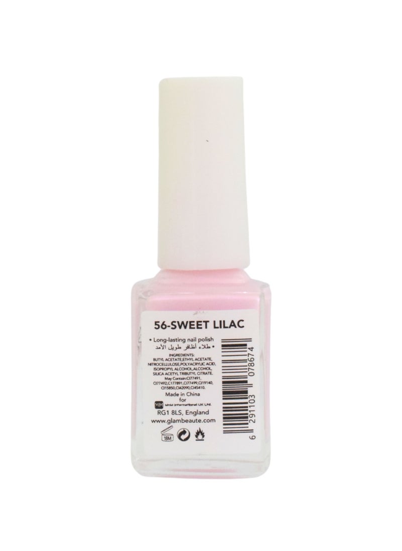 GLAMBeaute Glambeaute Nail Enamel 56 - Sweet Lilac  - Image 2