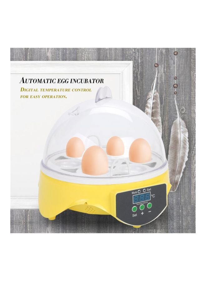 NIBEMINENT 7-Slot Egg Incubator White/Yellow/Black - Image 3