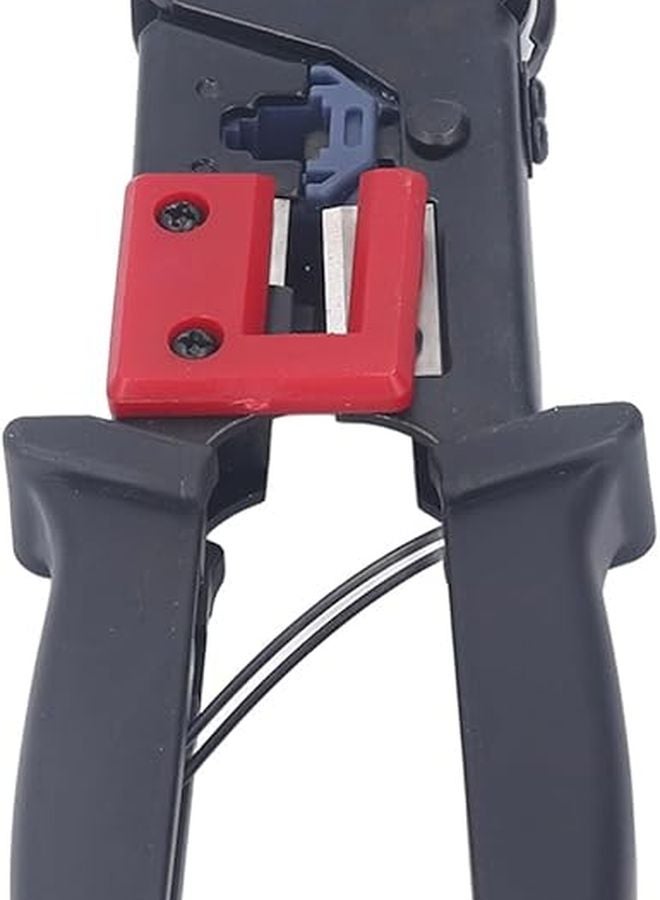 أداة كبس إيثرنت احترافية من سبائك الصلب مزورة بمقبض ثنائي اللون كماشة كابل الشبكة - Image 4