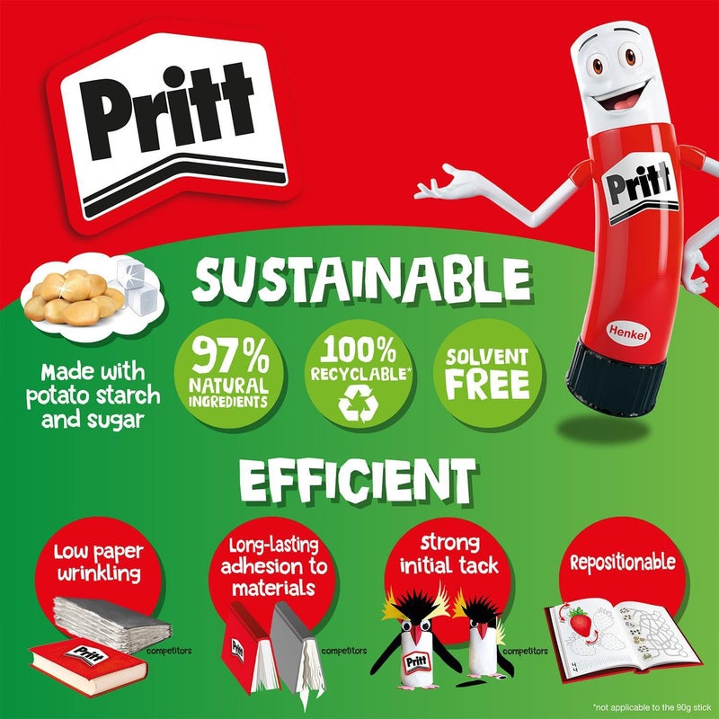 Pritt PK8MP glue sticks, 4 x 43g - Image 5