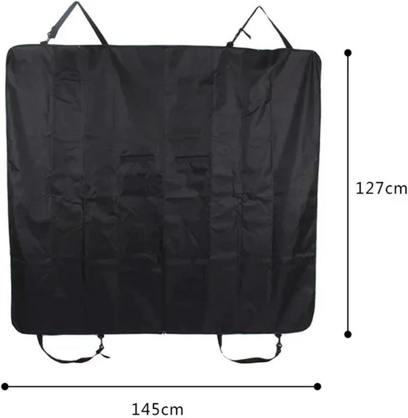 Car Rear Seat Cover Dog Mat Blanket Hammock Pup Travel Pad Durable Fit Pet for Truck SUV Waterproof Pads(Green) - Image 5