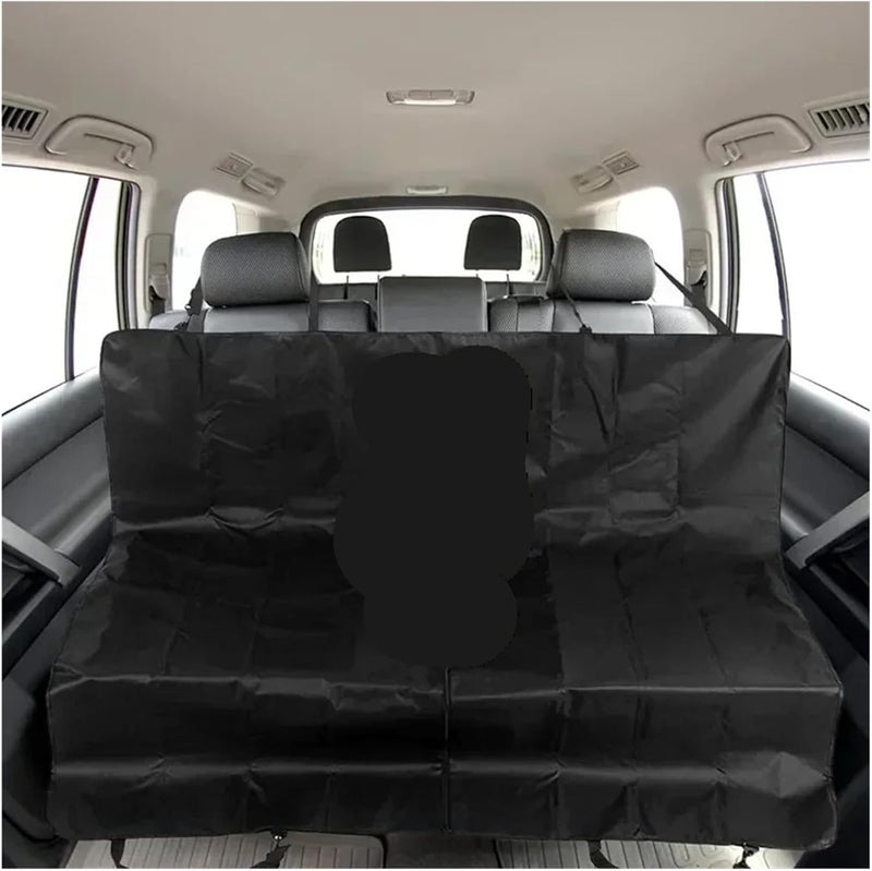 Car Rear Seat Cover Dog Mat Blanket Hammock Pup Travel Pad Durable Fit Pet for Truck SUV Waterproof Pads(Green) - Image 3