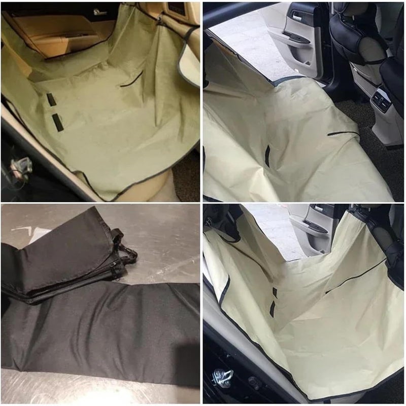 Car Rear Seat Cover Dog Mat Blanket Hammock Pup Travel Pad Durable Fit Pet for Truck SUV Waterproof Pads(Green) - Image 4