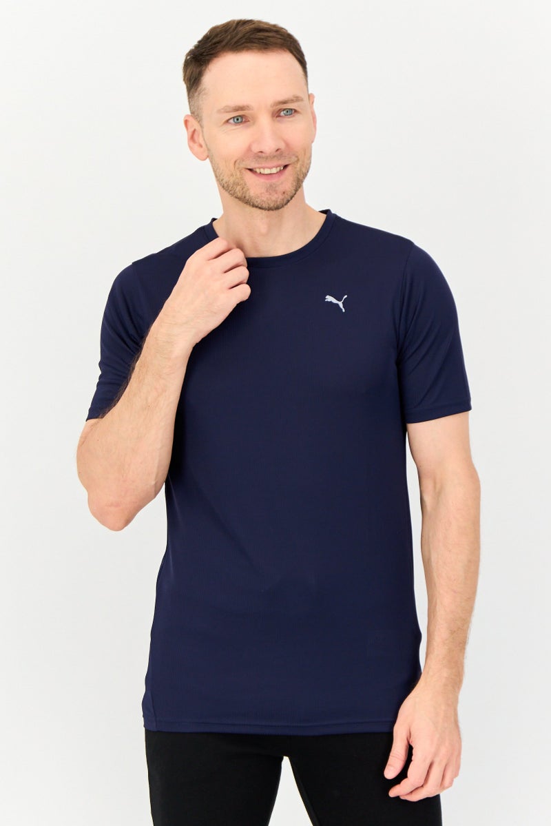 PUMA Men Sportswear Fit Short Sleeve Training T-shirt, Navy - Image 1