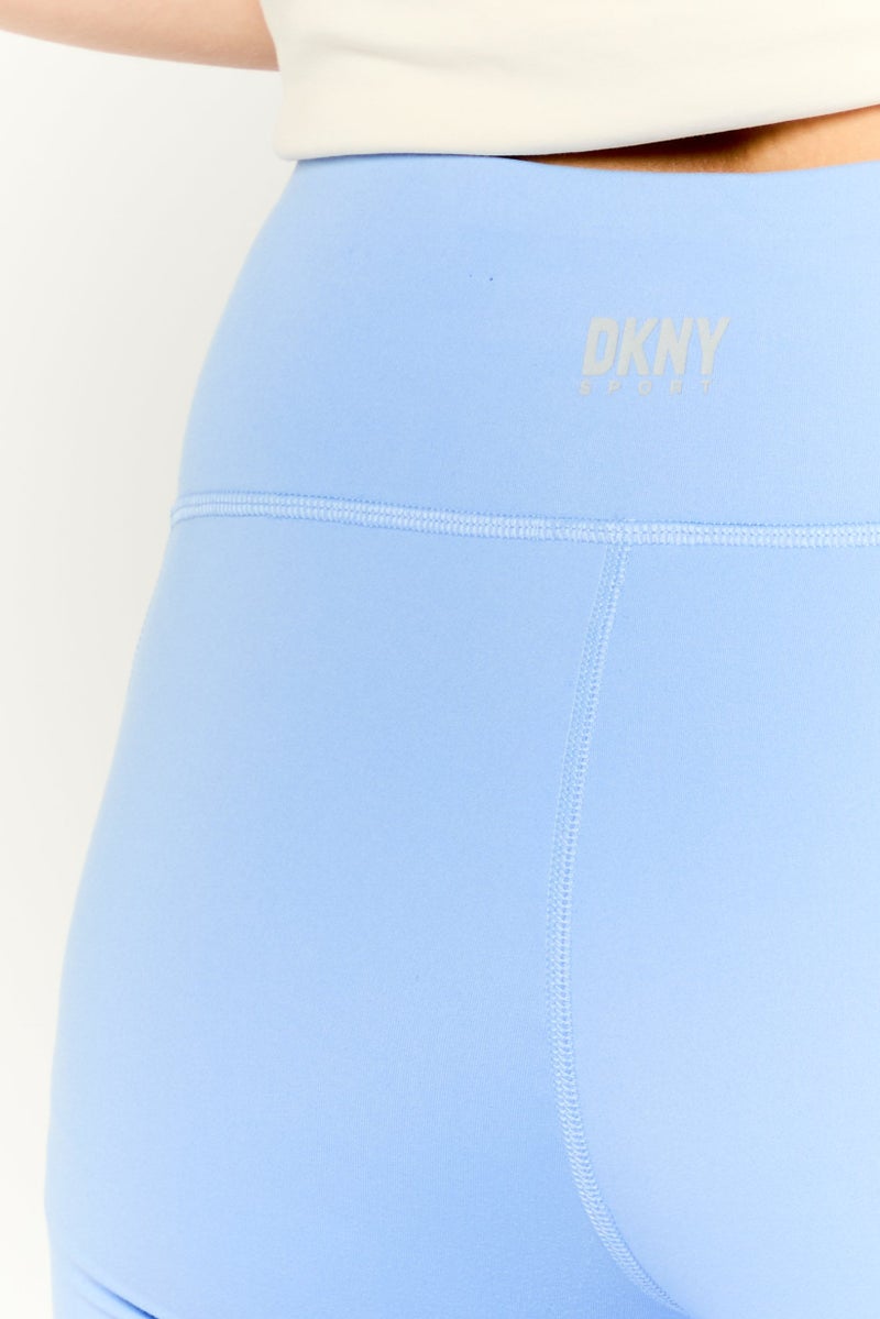 DKNY Sport Women Sportswear Fit Training Tights, Light Blue - Image 2