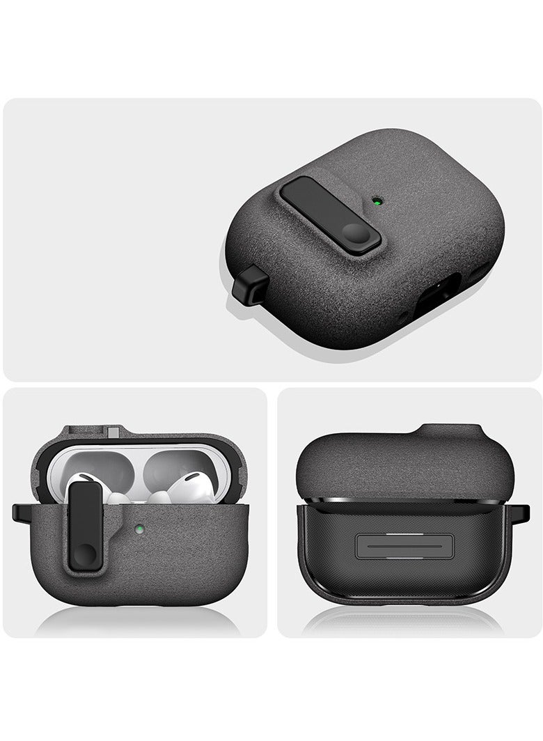 2025 AirPods Pro 4 Case -Grade Shockproof Silicone Cover with Carabiner Hook | Anti-Scratch Protective Sleeve & Minimalist Storage Solution | Drop-Tested - Image 2