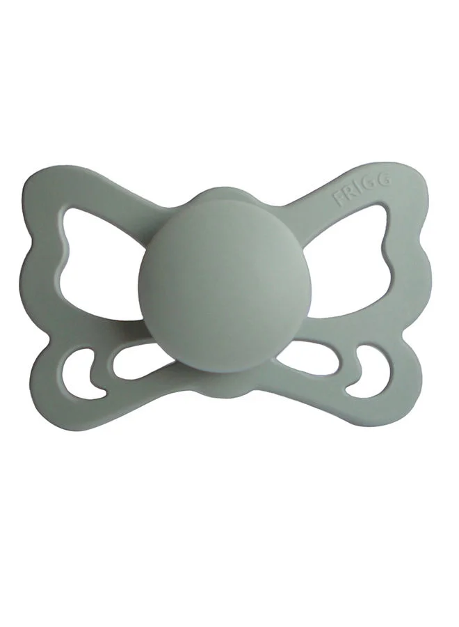 FRIGG Butterfly Anatomical Silicone Baby Pacifier 6-18M Sage Size 2