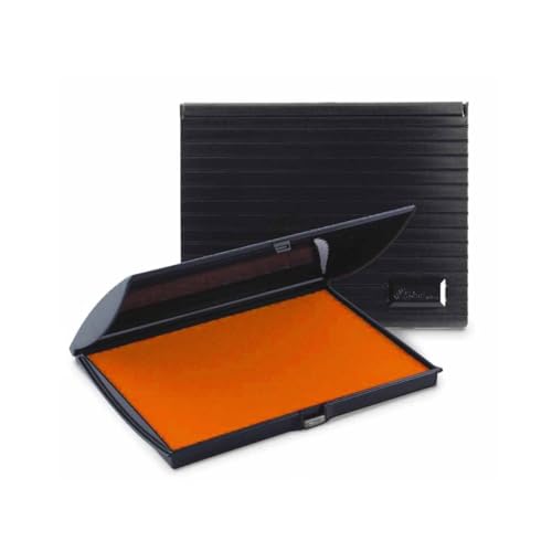 Uimprint Large 5'' x 7'' Felt Rubber Stamp Ink Pad, Orange - Image 1