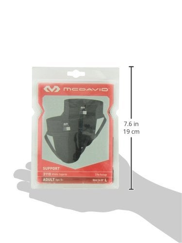 McDavid Athletic Jock Strap Adult Men's, Baseball Protection & More Sports, Black & White - Image 3