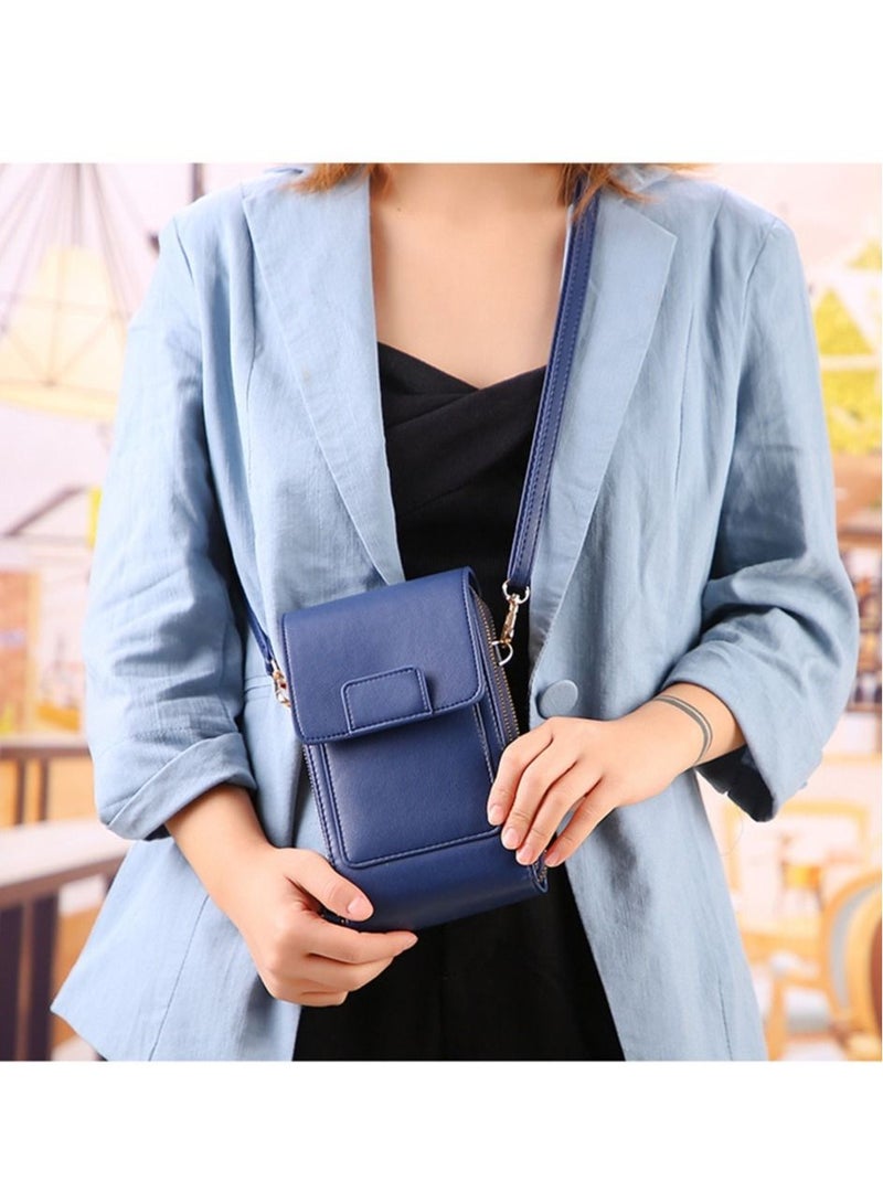 DubaiGallery Transparent Touch Screen Retro Simple Cell Phone Bag Women PU Leather Small Messenger Bags Flap Mini Bag Shoulder Bag - Image 2