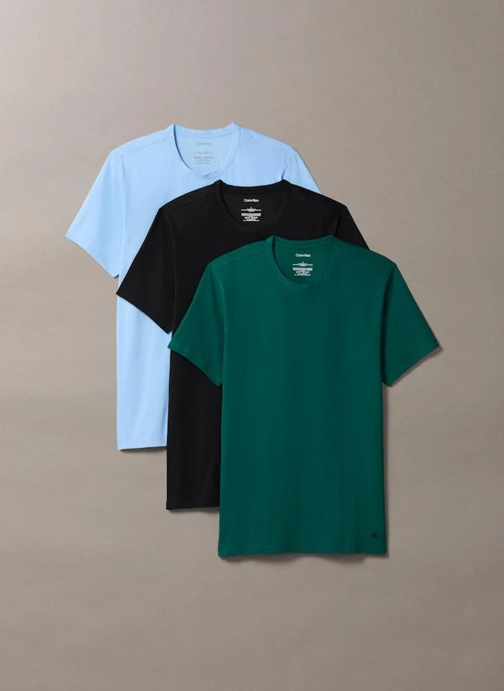 CALVIN KLEIN 3 Pack T-shirts - Micro Stretch