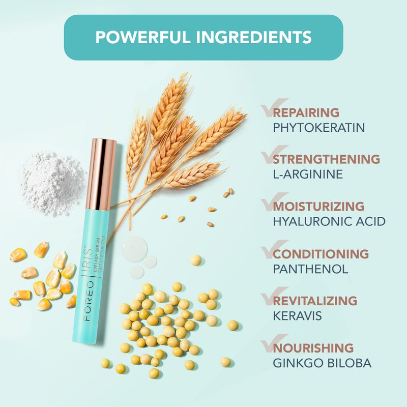 FOREO IRIS Eyelash Serum - Volume, Protection, Strength - Longer Lashes and Eyebrows - Concentrated Lash Serum for Eyebrow and Eyelash Growth- Phytokeratin, Arginine & HA - Fragrance Free - 0.15 fl.oz - Image 3
