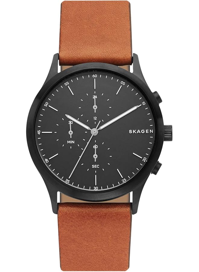 سكاجين ساعة سيجنتشر مينيماليست للرجال بسوار من الفولاذ المقاوم للصدأ أو حزام من الجلد