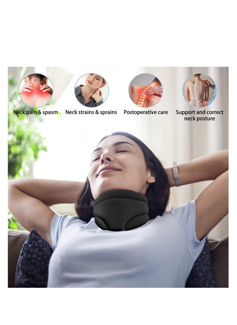 Excefore Cervicorrect Neck Brace, Neck Braces for Neck Pain and Support, Anti Snore, Cervical Collar Neck Brace for Sleeping Soft Foam, Neck Support Keep Vertebrae Stable Relief Neck Pain, Black  - Image 5