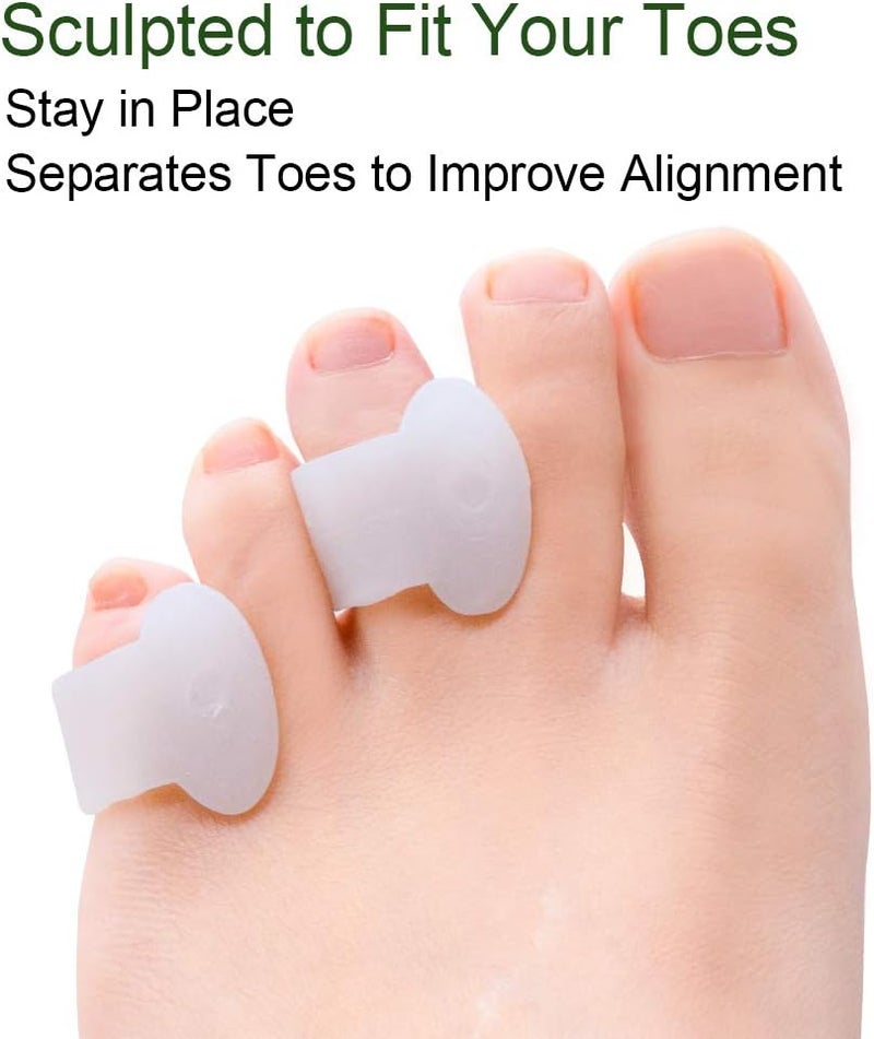 Welnove Gel Toe Separator - Pinky Toe Spacers for Rubbing Relief (Pack of 12) - Image 4