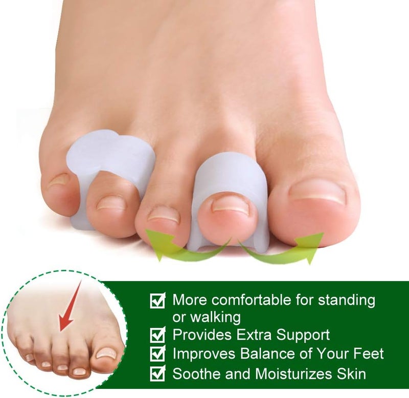 Welnove Gel Toe Separator - Pinky Toe Spacers for Rubbing Relief (Pack of 12) - Image 5