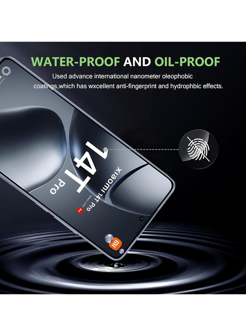 2 In 1Tempered Glass and Camera Lens Protector for Redmi 14T Pro, HD Clear 9H Hardness [Case Friendly] Film Bubble Free - Image 4