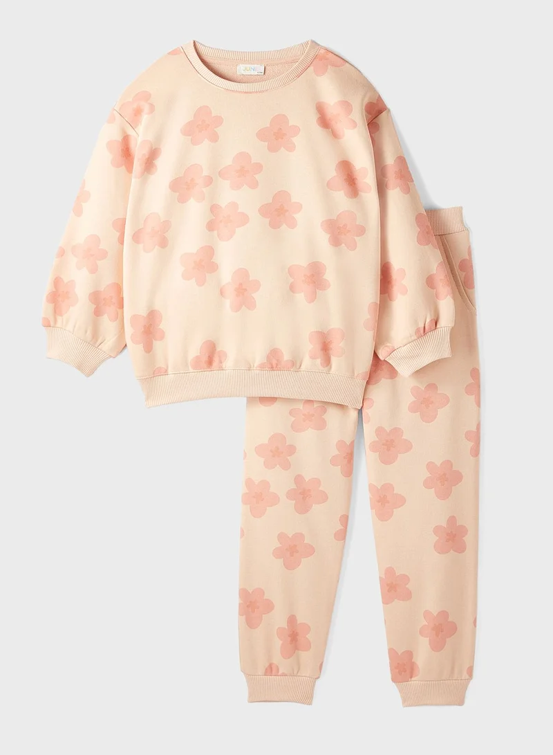 جون Floral Printed Tracksuit Set