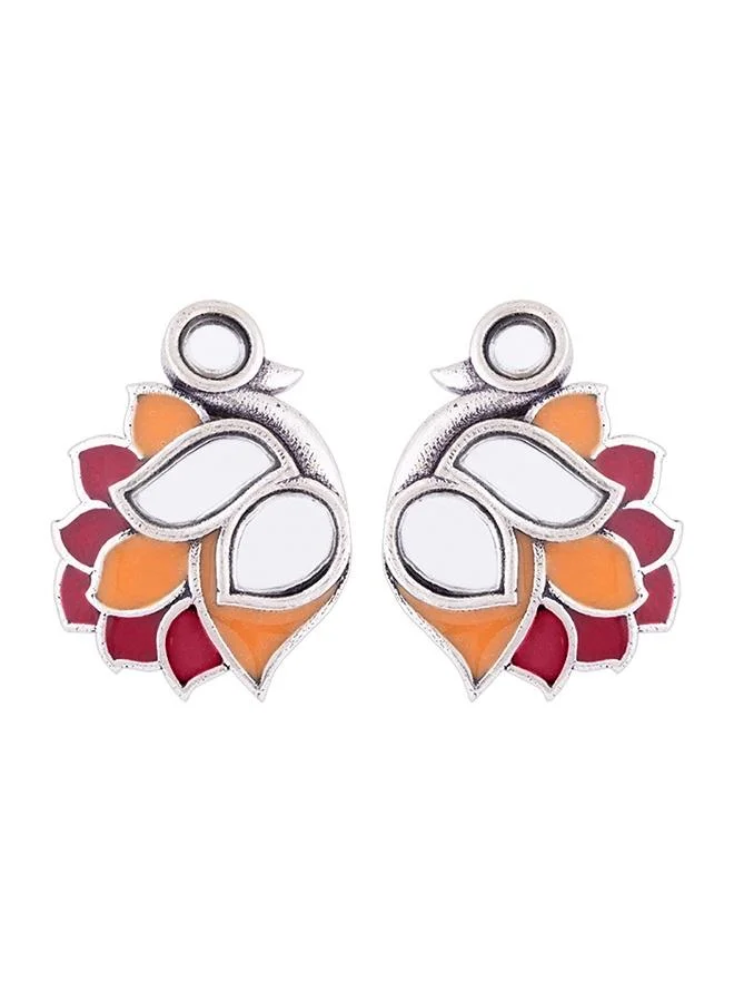 VOYLLA Thikri Bird Motif Stud Earrings