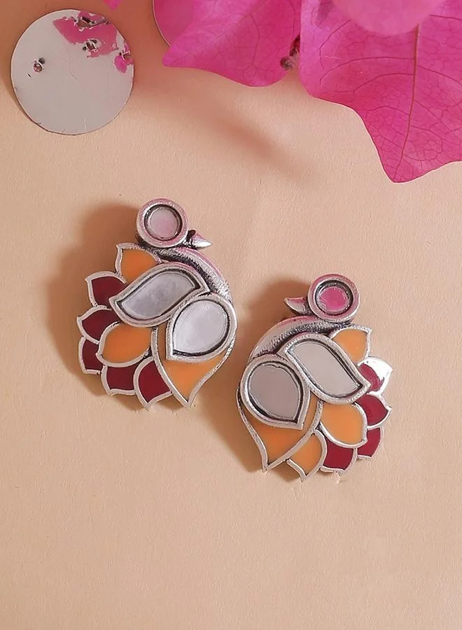 VOYLLA Thikri Bird Motif Stud Earrings