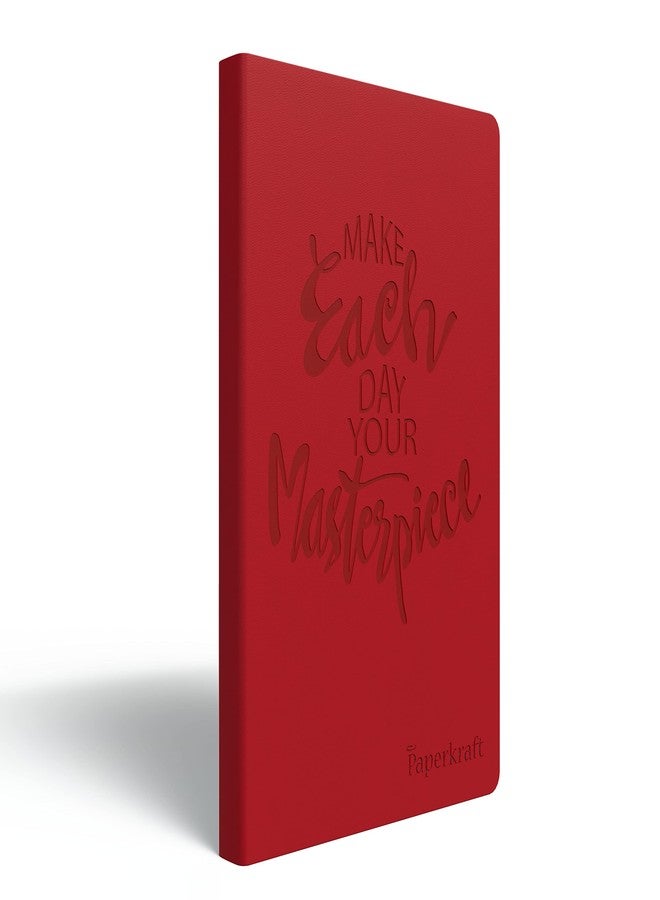 Paperkraft Designer Series with Pu Leather - Red Color, 192 Pages, Pack of 1 - Image 1