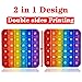 AK-SHIP AKSHIP 2 in 1 Fidget Toys ABC Learning and Educational Toys Poppers Fidget ToysAKSHIP Stress Relief Autism Sensory Toys 26 Letters on One Side Numbers 130 on The Other Side 1 Pack - Image 3