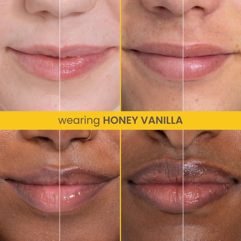 Burt's Bees Stocking Stuffers, Rescue Lip Relief, Honey Vanilla, Hydrating Lip Balm for Dry Cracked Lips, with Responsbily Sourced Beeswax and Shea Butter, 100% Natural Origin, 1 Squeezy Tube, 0.35oz - Image 3