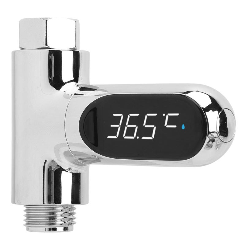 Digital Shower Thermometer 1.27cm Nut ±0.5℃ Accuracy - No Batteries Required LED Shower Thermometer for Home Bathroom Family With Kids - Image 3