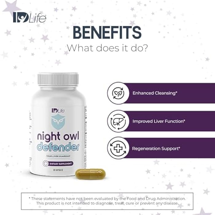 IDLife - Night Owl Defender - Milk Thistle & Curcuminoids for Liver Support, Defense Against Daily Buildup & Nighttime Wellness Boost - 60 Capsules - Image 4