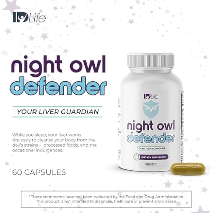 IDLife - Night Owl Defender - Milk Thistle & Curcuminoids for Liver Support, Defense Against Daily Buildup & Nighttime Wellness Boost - 60 Capsules - Image 3