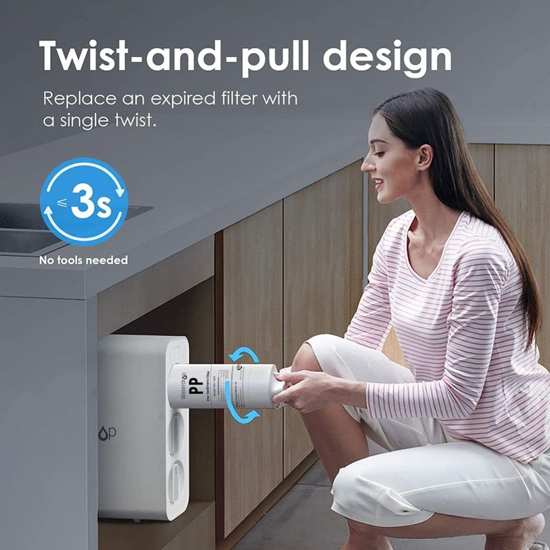 Waterdrop TSPP Under Sink Sediment Water Filter, Replacement TSU-W 3-Stage Ultra-Filtration Under Sink Water Filter System, 1 Pack - Image 4
