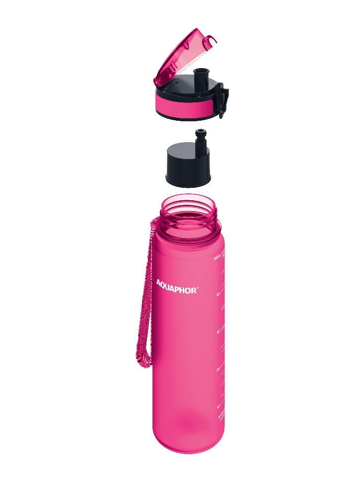Aquaphor AQUAPHOR City Bottle 500ml, Travel Water Bottle with Activated Carbon Filter, Filters Chlorine & Impurities, Made of Tritan & BPA-Free, Stay Hydrated On the Go - Image 4