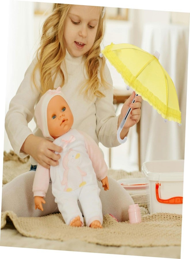 HANABASS Miniature Doll Umbrella Toy for 18 Inch Dolls 43cm Rainy Day Parasol Accessory for Dollhouse Decor and Photography Props - Image 4