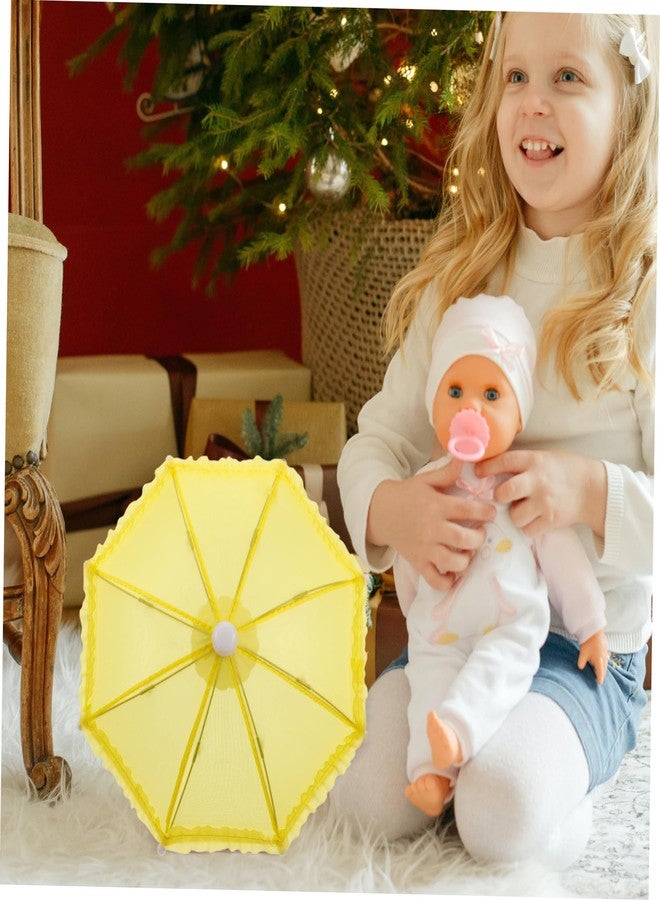 HANABASS Miniature Doll Umbrella Toy for 18 Inch Dolls 43cm Rainy Day Parasol Accessory for Dollhouse Decor and Photography Props - Image 5