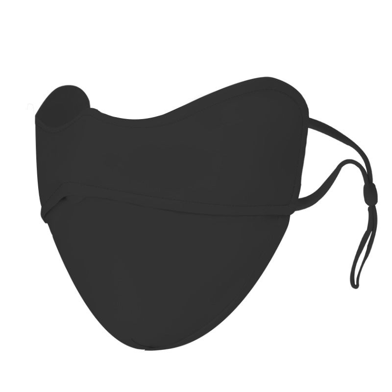 Generic Jiao under the same 3d three-dimensional sunshade repair capacity gradient eye angle sunscreen mask ice silk mask sunscreen UV protection Black (KZ510) nylon eye protection 