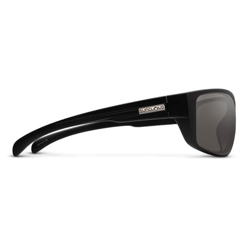 Suncloud Milestone Polarized Sunglasses, Matte Black Frame/Gray, One Size - Image 3